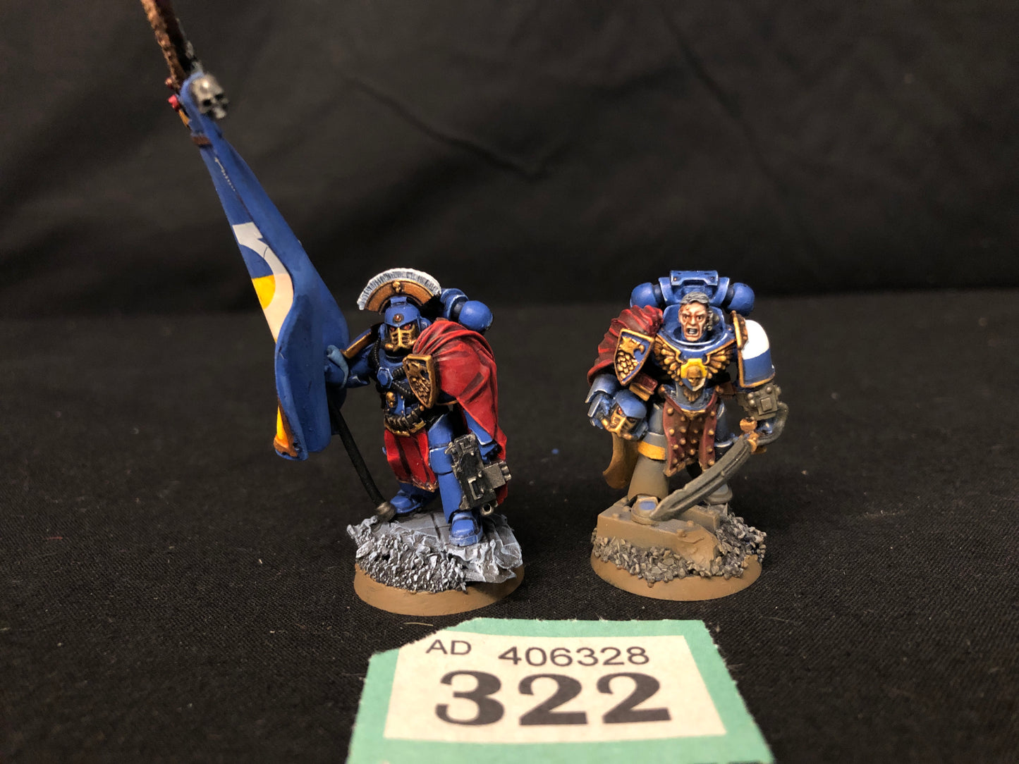 Command Captain MKIV FORGEOWORLD + Ancient #322 Well Painted Space Marines Warhammer 40k