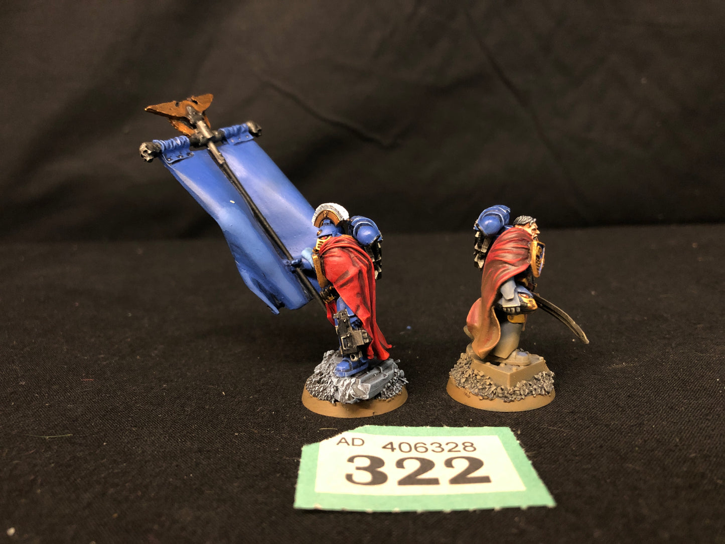 Command Captain MKIV FORGEOWORLD + Ancient #322 Well Painted Space Marines Warhammer 40k