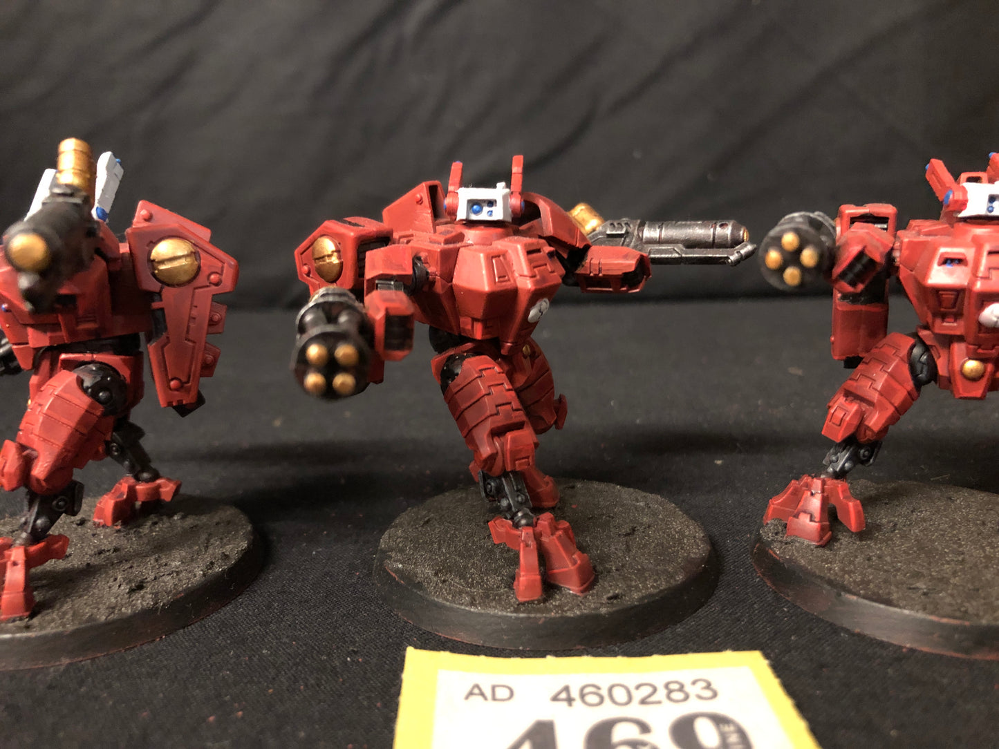 3x Crisis Battlesuits #469 Well Painted Tau T'au Empire Warhammer 40k