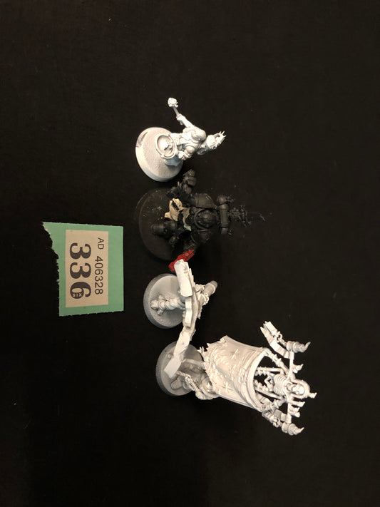 Chaplain Grimaldus & Retinue Black Templars #336 Space Marines Warhammer 40k