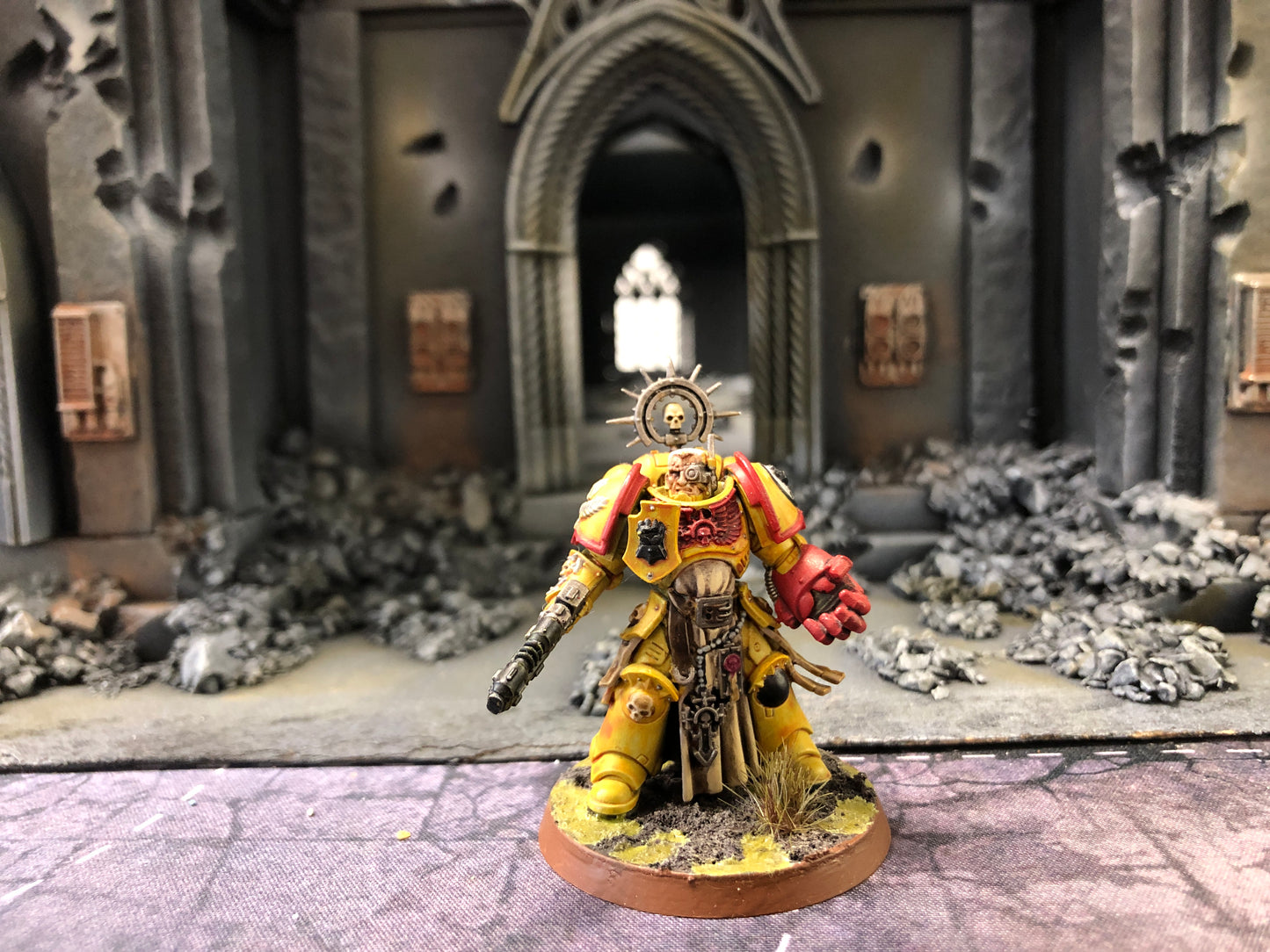 Primaris Captain with Power fist #510 Imperial Fists Well Painted Space Marines Warhammer 40k