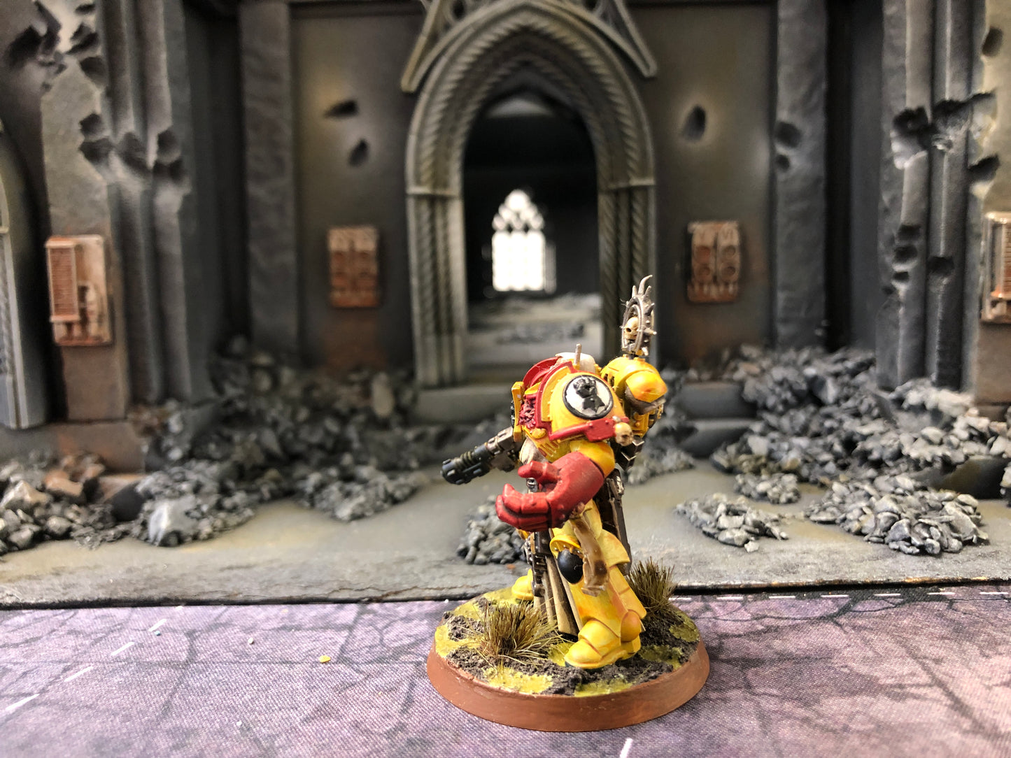 Primaris Captain with Power fist #510 Imperial Fists Well Painted Space Marines Warhammer 40k