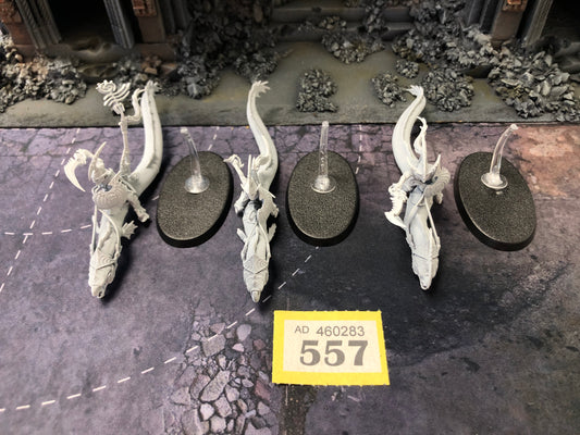 3x Akhelian Morrsarr Guard #557 Deepkin AOS Warhammer 40k