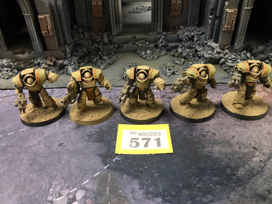 5x Cataphractii Terminators Squad #571 Legiones Astartes Warhammer 40k 30k
