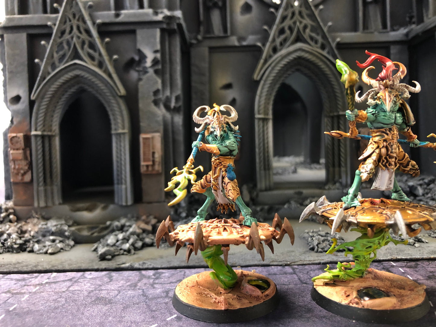 3x Tzaangors Enlightened #575 Disciples of Tzeentch VERY Well Painted AOS Warhammer 40k