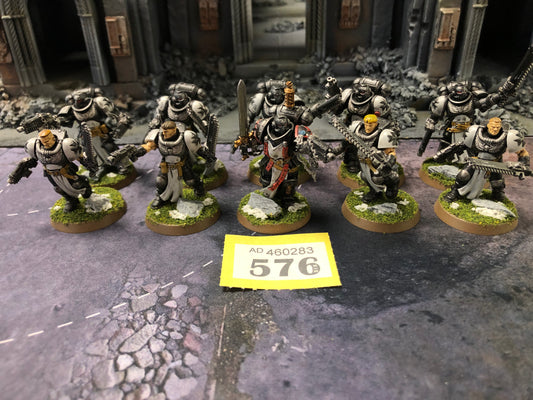 10x Crusader Squad Black Templars #576 Well Painted Space Marines Warhammer 40k