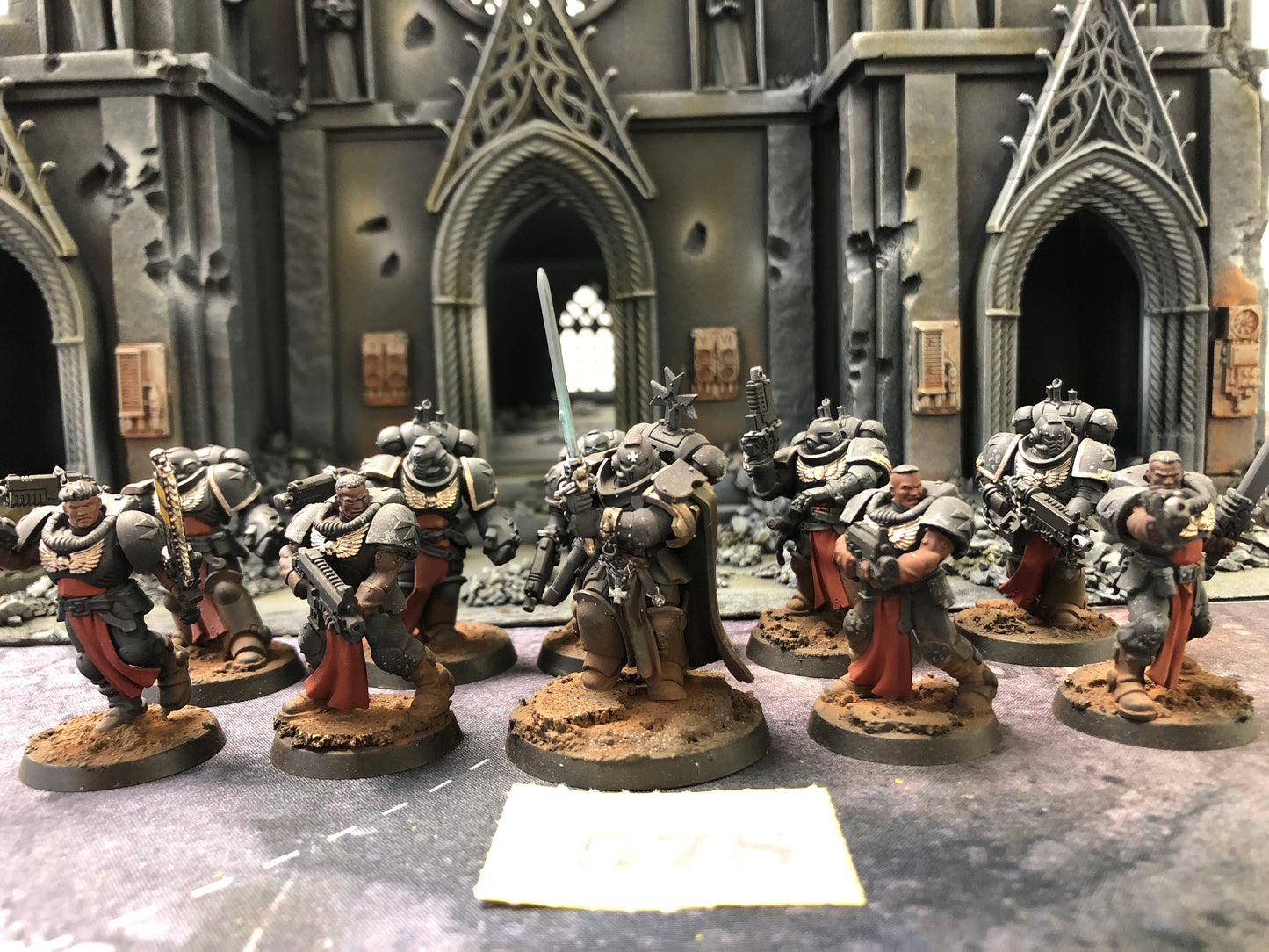 10x Crusader Squad Black Templars #578 Well Painted Space Marines Warhammer 40k