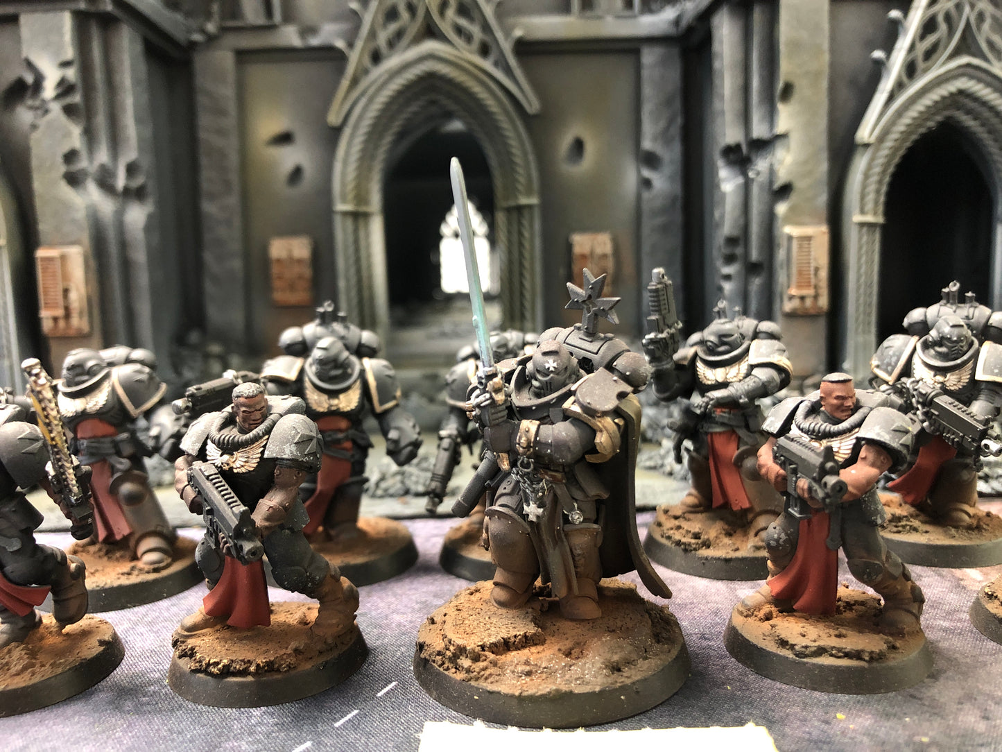 10x Crusader Squad Black Templars #578 Well Painted Space Marines Warhammer 40k