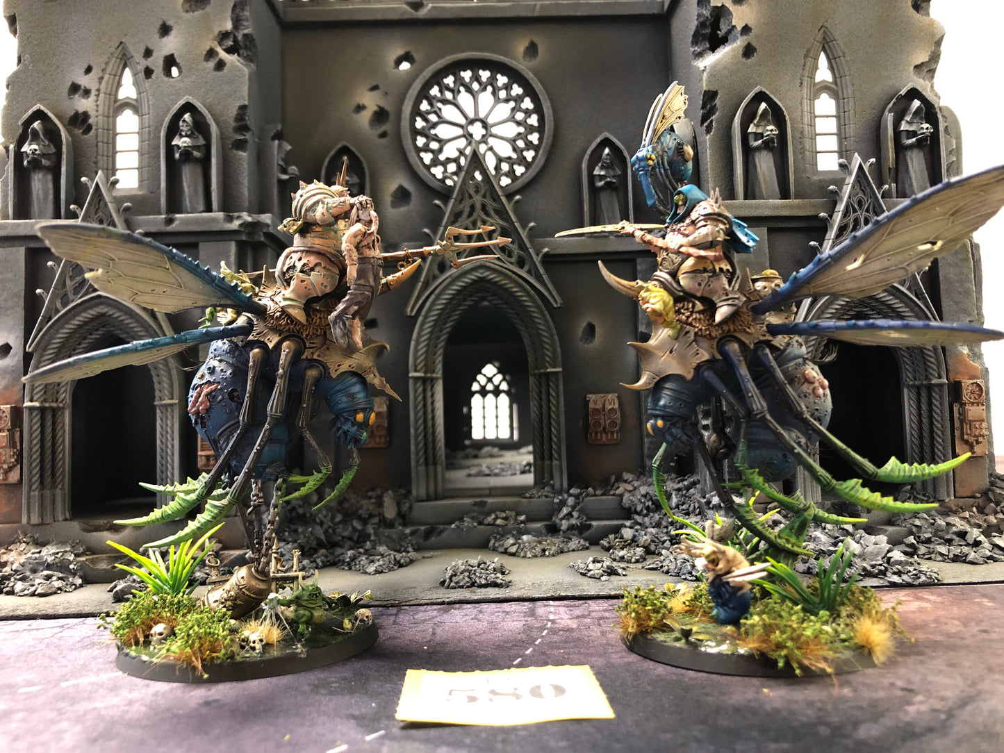 2x Pusgoyle Blightlords #580 Very Well Painted Death Guard Warhammer 40k