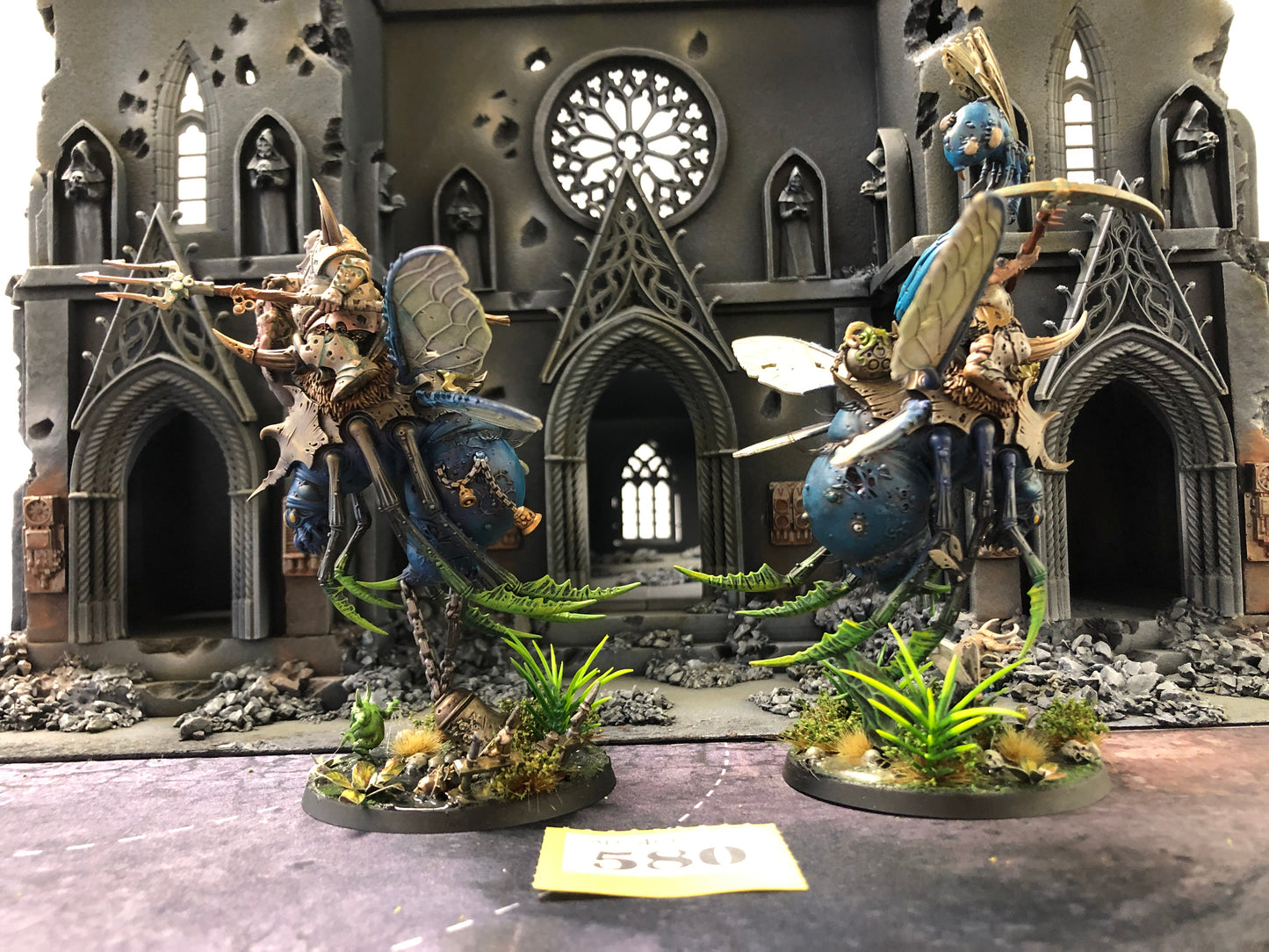 2x Pusgoyle Blightlords #580 Very Well Painted Death Guard Warhammer 40k