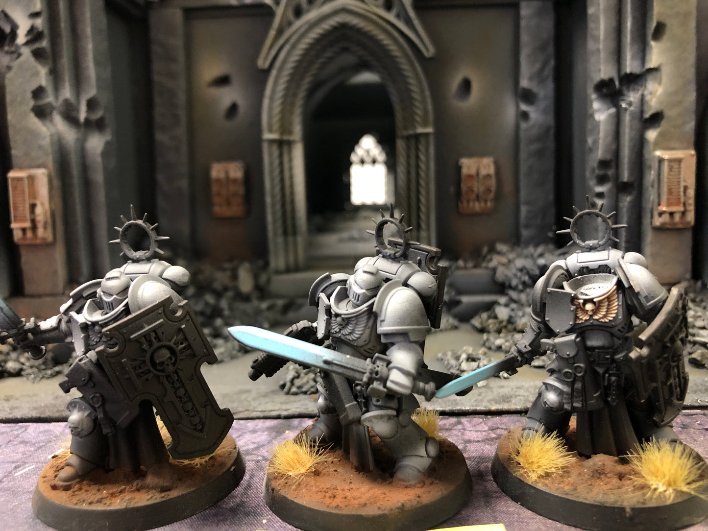 3x Primaris Bladeguard Veterans (1 missing head) #581 Space Marines Warhammer 40k