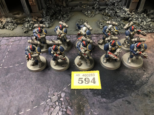 10x Primaris Infiltrators #594 Well Painted Space Marines Warhammer 40k
