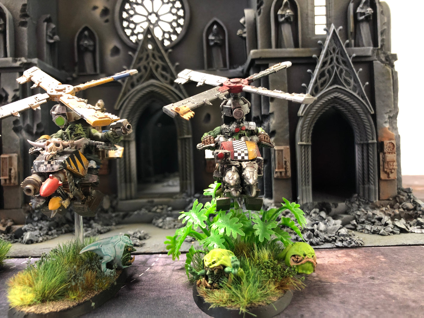 3x Deffkoptas #595 VERY Well Painted Orks Warhammer 40k