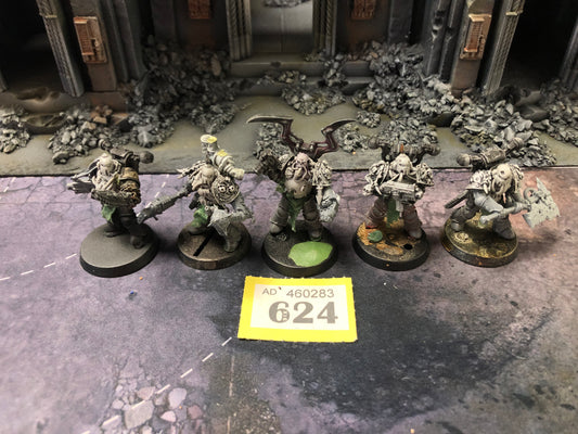 5x Plague Marines #624 Death Guard Warhammer 40k
