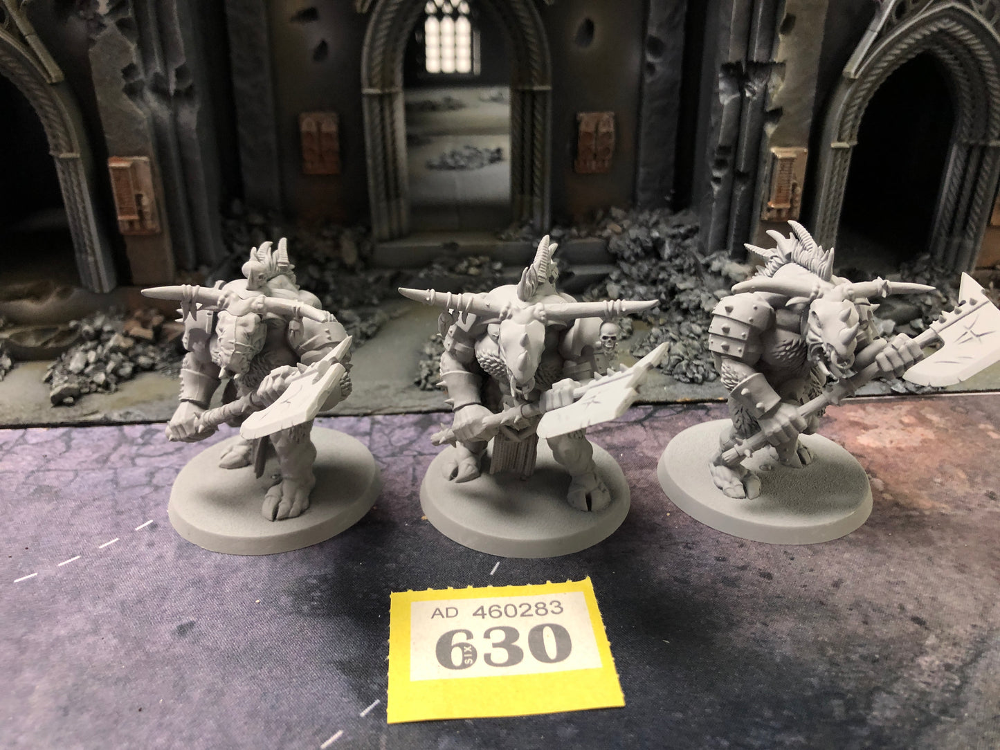 3x Minotaur Herd #630 Beastmen Fantasy Old World Warhammer 40k