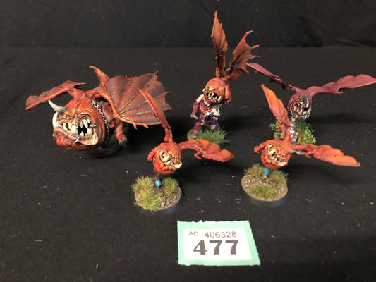 5x Custom Bat Squigs Orks #477 VERY Well Painted Gloomspite Gitz AOS Warhammer 40k