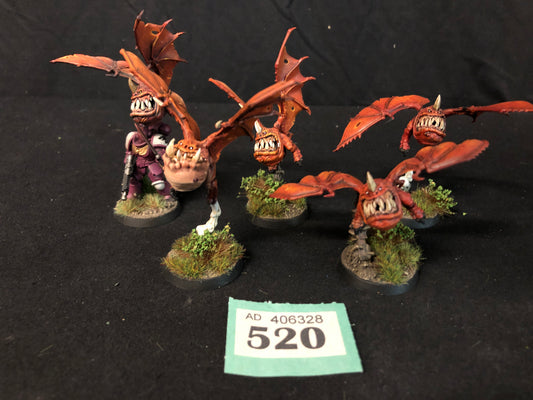 5x Custom Squig Bats Orks #520 VERY Well Painted gloomspite Gitz AOS Warhammer 40k