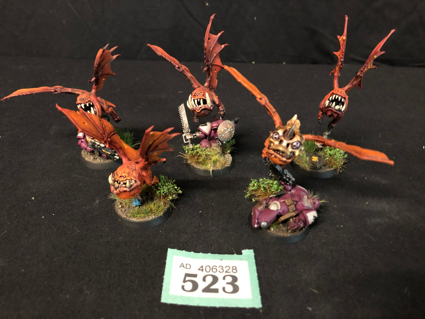 5x Custom Squig Bats Orks #523 VERY Well Painted gloomspite Gitz AOS Warhammer 40k