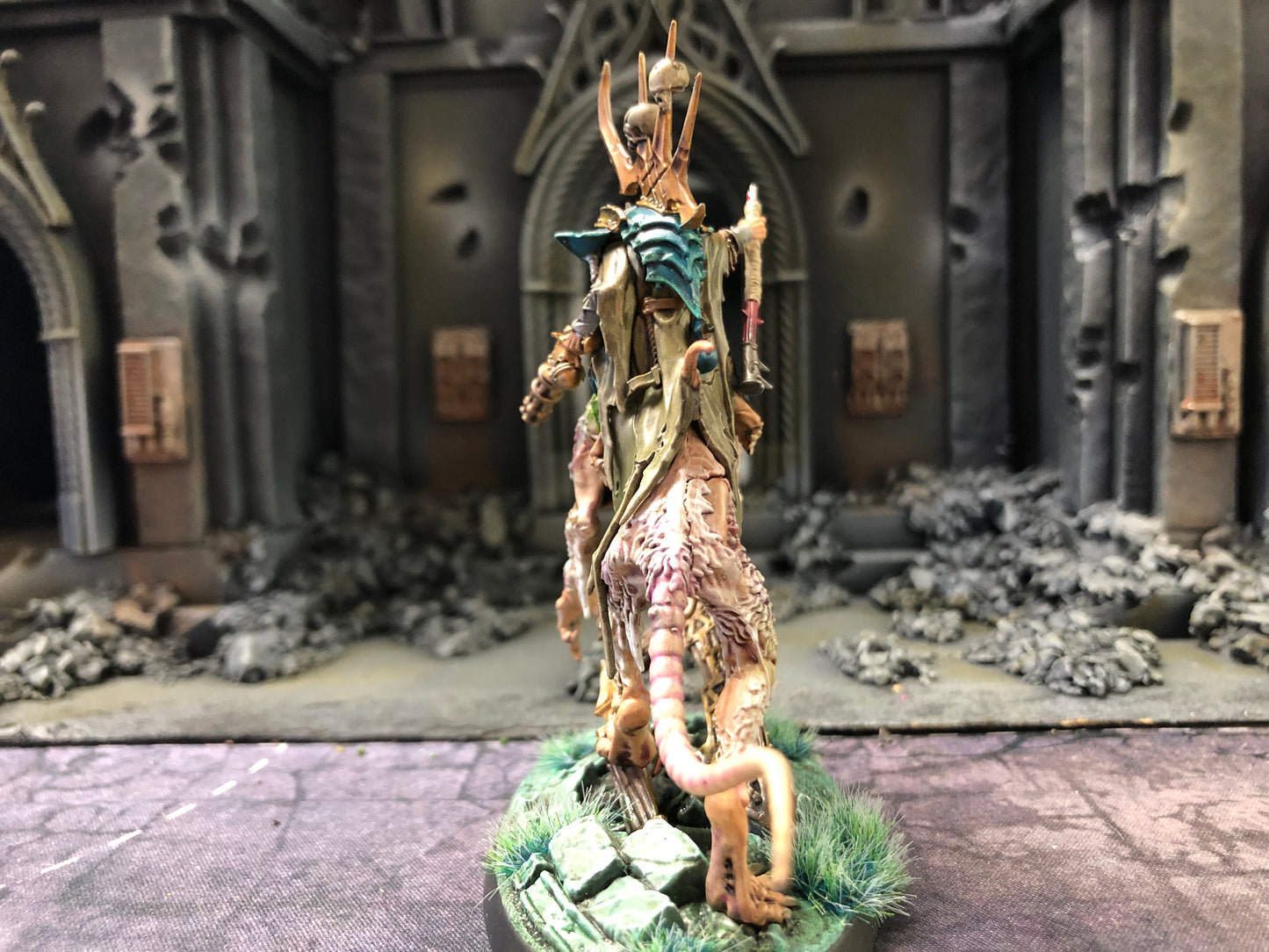 Skaven Clawlord on Gnaw Beast #683 Skaven Well Painted AOS Warhammer 40k