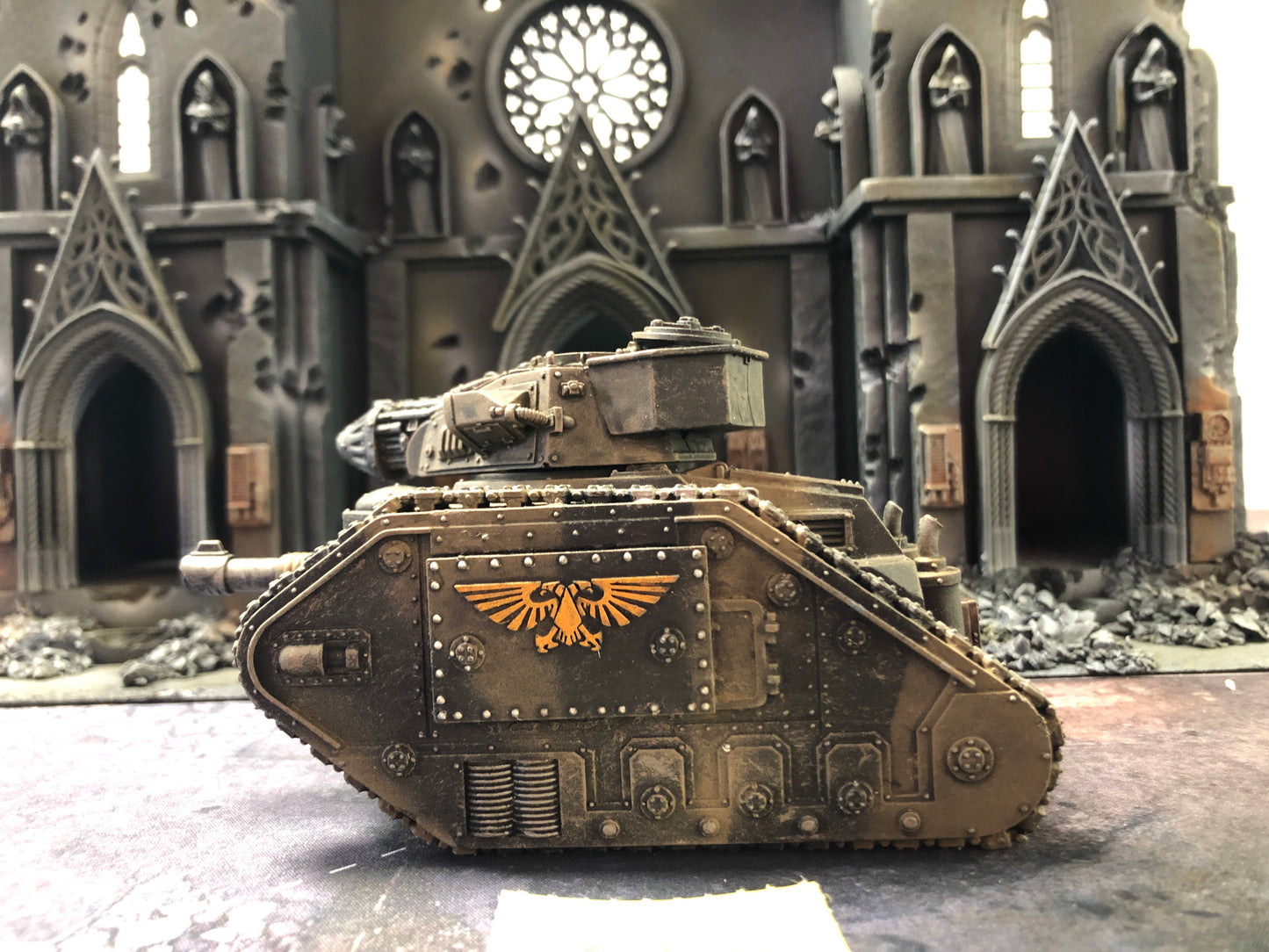 Leman Russ Battle Tank #698 Well Painted Astra Militarum Warhammer 40k