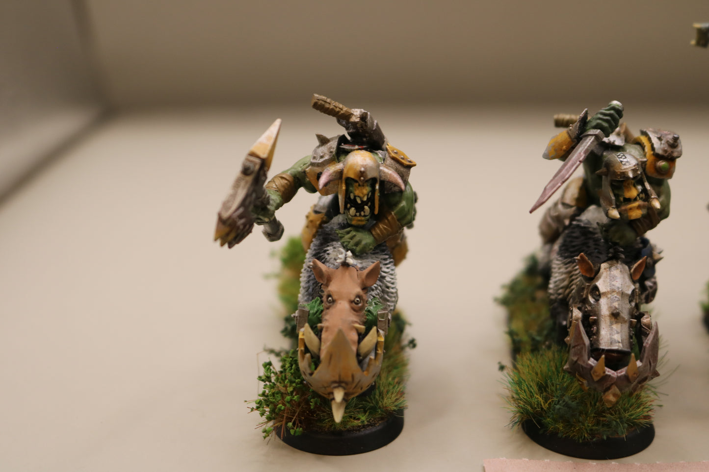 3x Warbikers On Boars #182 VERY Well Painted Orks Warhammer 40k AOS