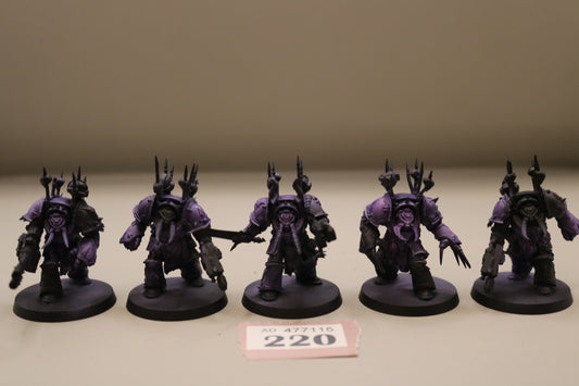 5x Chaos Terminators #220 Chaos Space Marines Warhammer 40k