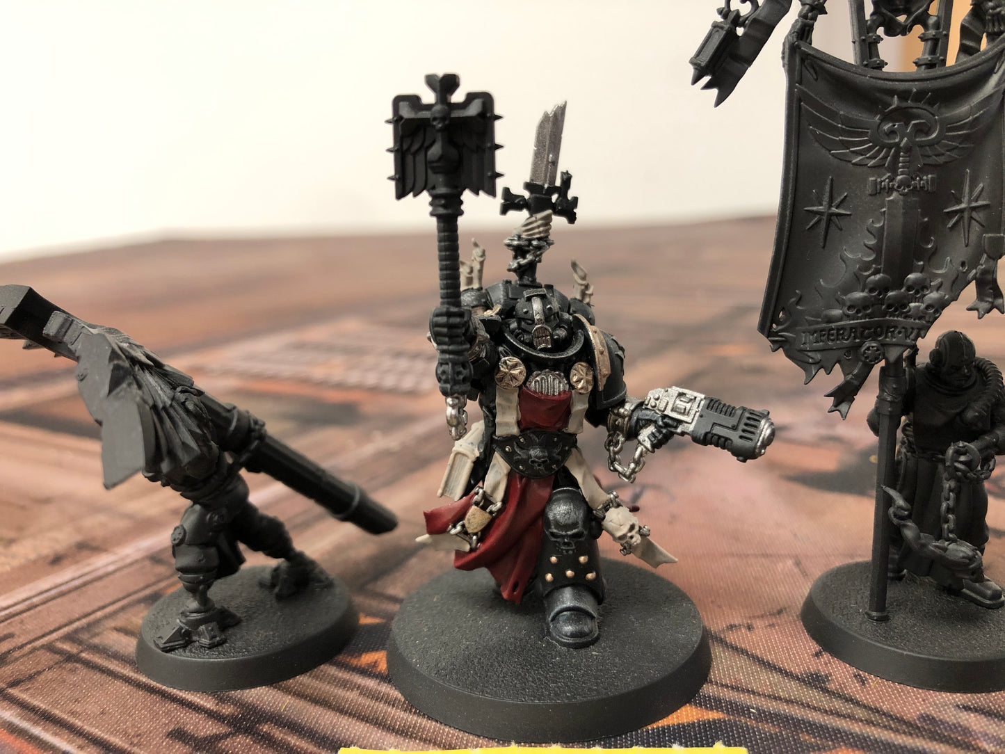 Chaplain Grimaldus & Retinue #824 Black Templars Space Marines Warhammer 40k