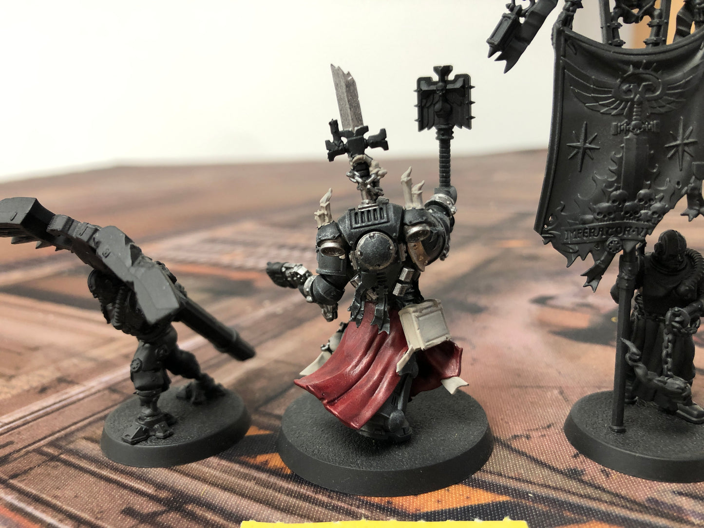 Chaplain Grimaldus & Retinue #824 Black Templars Space Marines Warhammer 40k