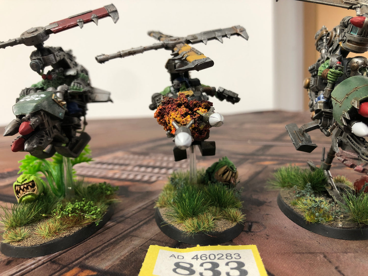 3x Defkoptas #833 VERY Well Painted Orks Warhammer 40k