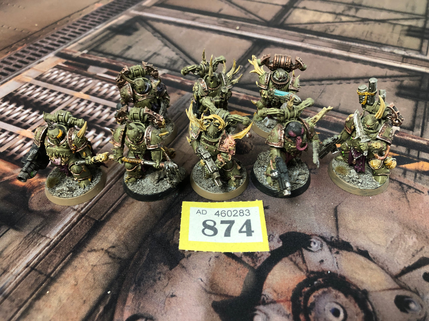 8x Plague Marines #874 Very Well Painted Death Guard Warhammer 40k