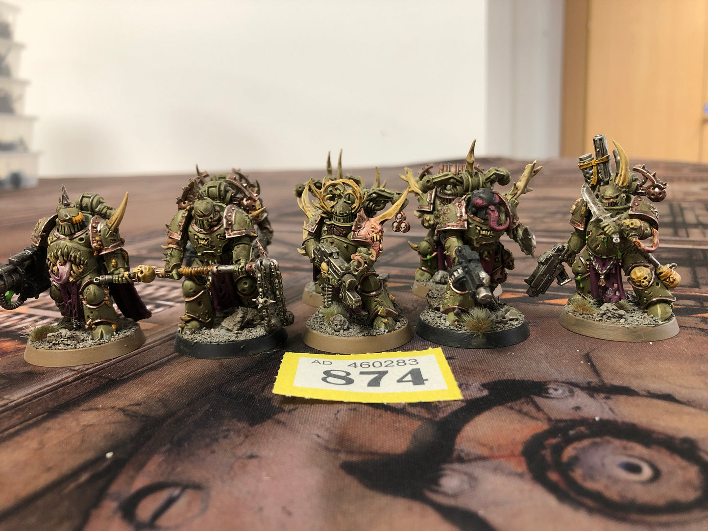 8x Plague Marines #874 Very Well Painted Death Guard Warhammer 40k