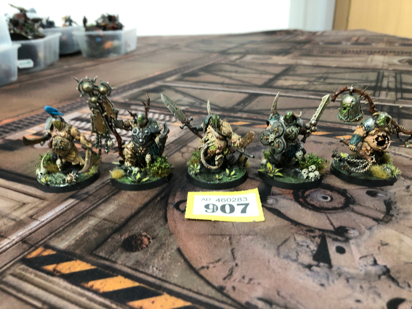 5x Putrid Blightkings #907 Very Well Painted Maggotkin of Nurgle AOS Warhammer 40k