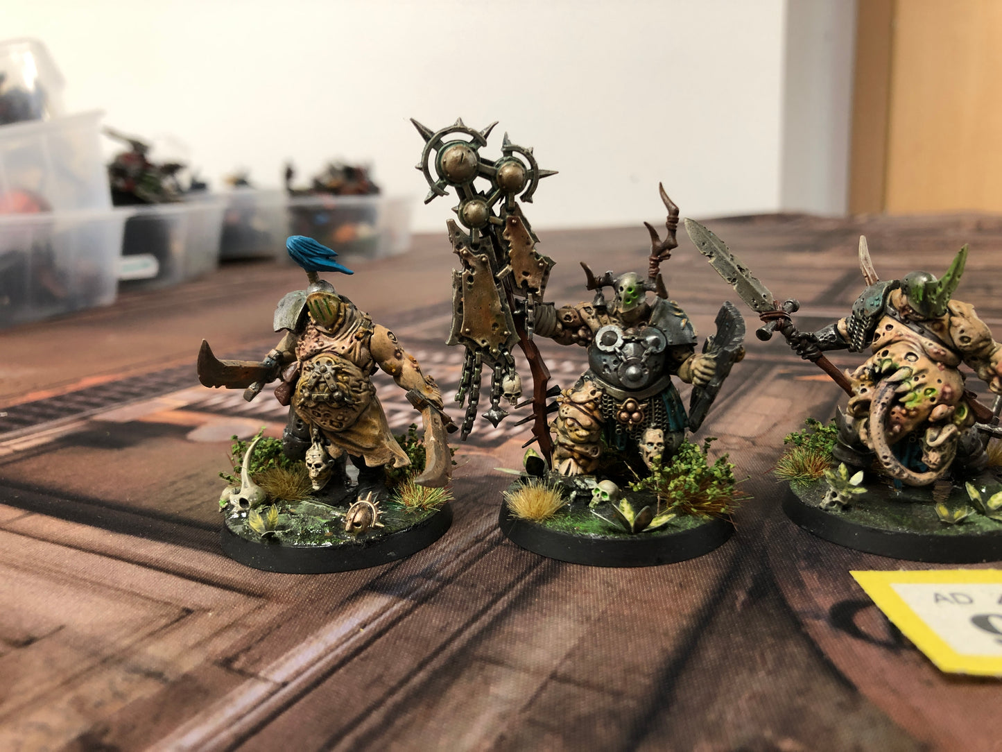 5x Putrid Blightkings #907 Very Well Painted Maggotkin of Nurgle AOS Warhammer 40k