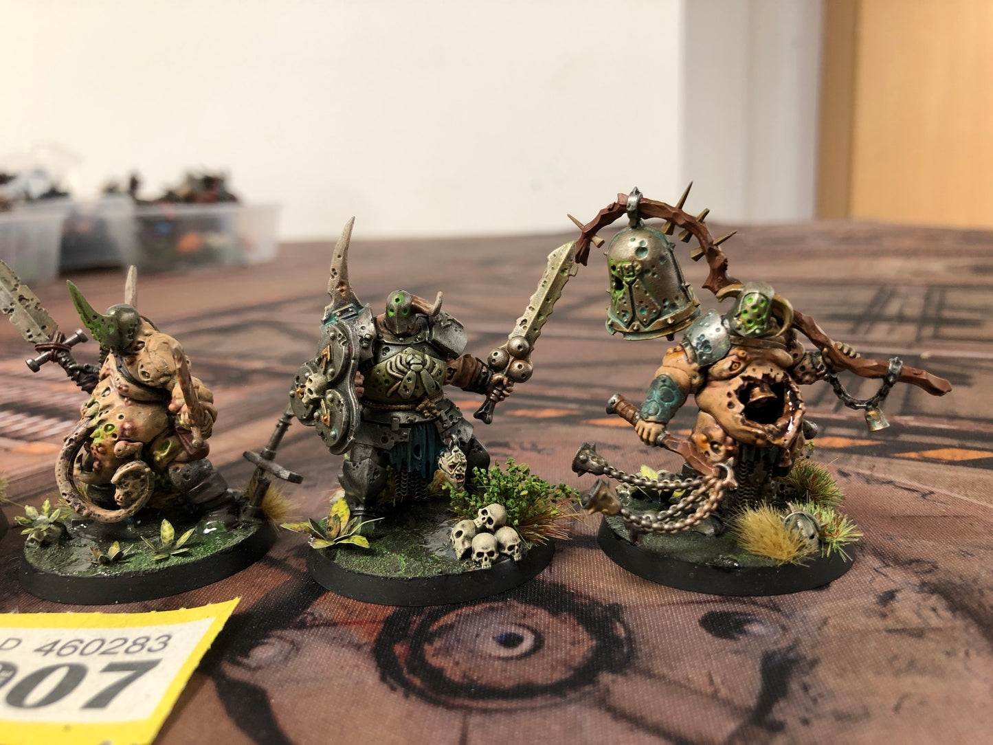 5x Putrid Blightkings #907 Very Well Painted Maggotkin of Nurgle AOS Warhammer 40k