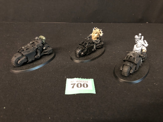3x Primaris Outriders See Photos #700 Space Marines Warhammer 40k