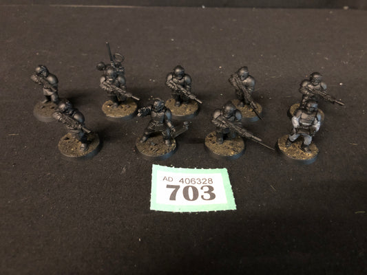 9x Cadian Shock Troops #703 Astra Militarum Warhammer 40k