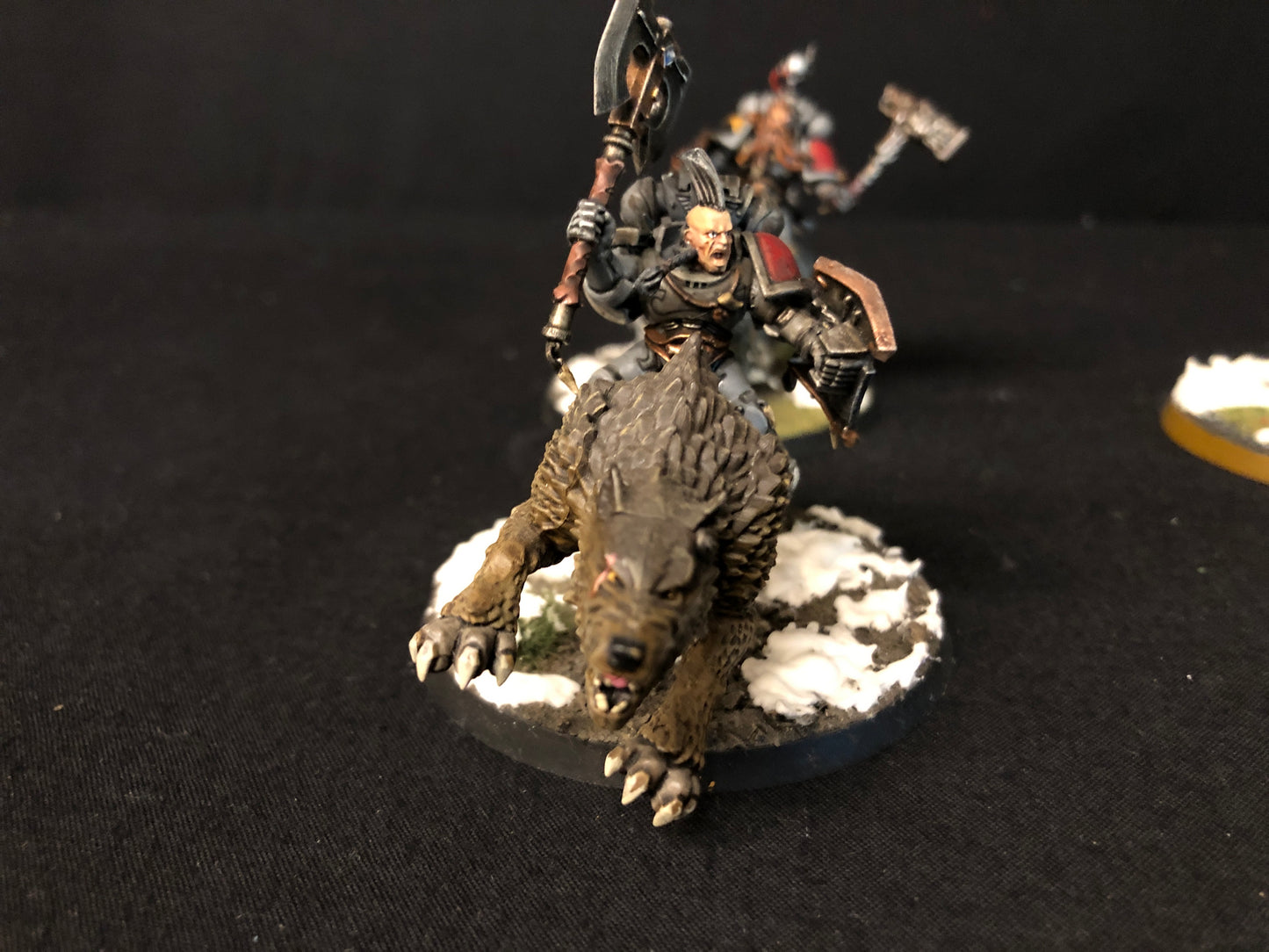 4x Thunderwolf Cavalry #711 Space Wolves Very Well Painted Space Marines Warhammer 40k