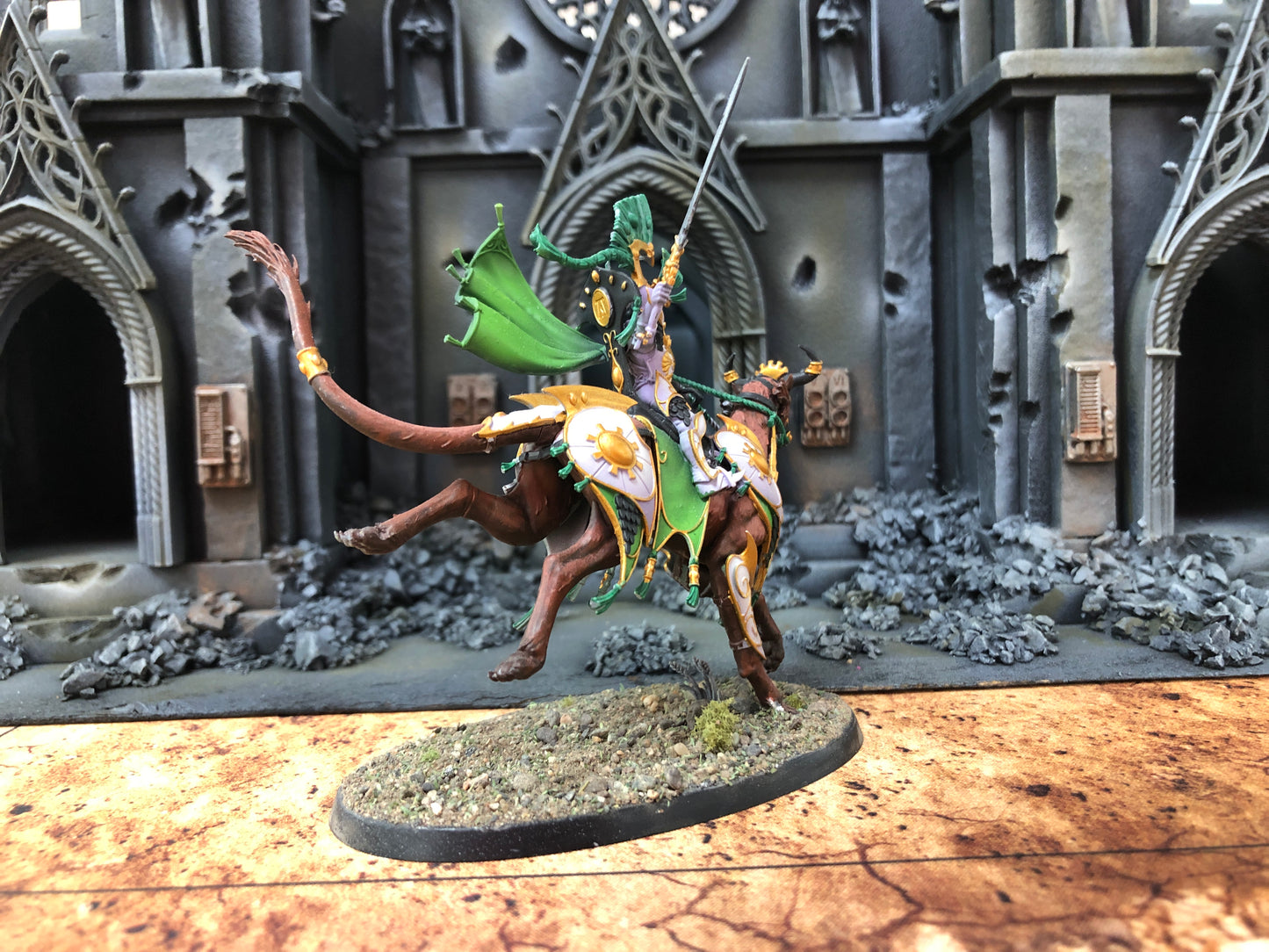 Lyrior Uthralle, Warden of Ymetrica #263 Well Painted Lumineth Realm Lords AOS Warhammer 40k