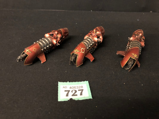 3x Scimitar Jetbikes Forgeworld #727 Legiones Astartes Space Marines Warhammer 40k 30k