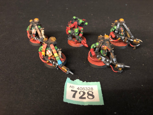 5x Burna Boyz #728 Very Well Painted Orks Warhammer 40k