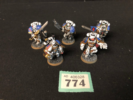 5x Tactical Marines Horus Heresy #774 VERY Well Painted Space Marines Warhammer 40k
