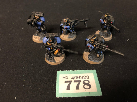 5x Scouts with Snipers #778 Space Marines Warhammer 40k