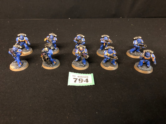 10x Tactical Marines #794 Well Painted Space Marines Warhammer 40k
