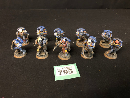 10x Tactical Marines #795 Very Well Painted Horus Heresy Space Marines Warhammer 40k