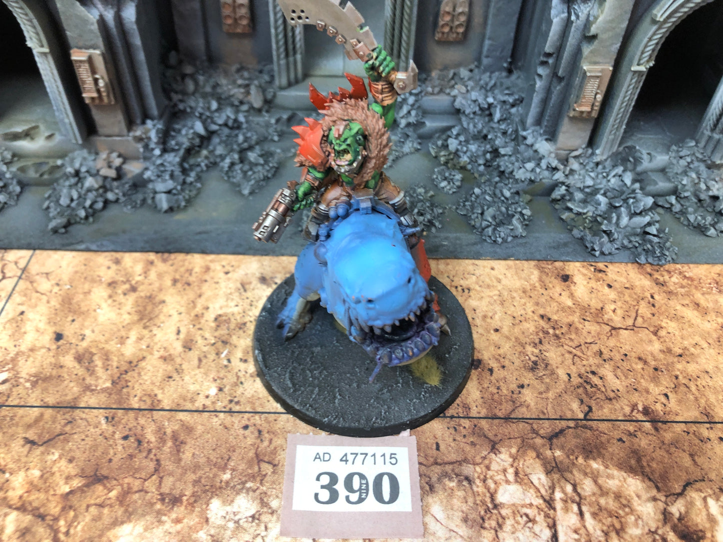 Beastboss on Squigasaur #389 Orruk Warclans AOS Warhammer 40k