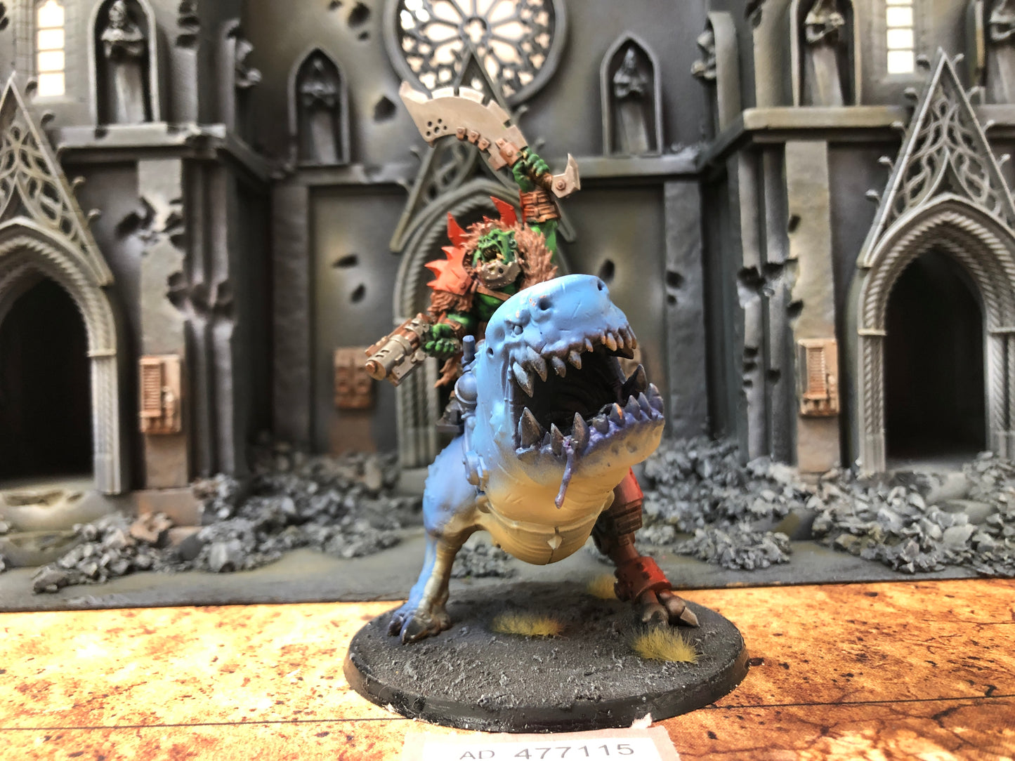 Beastboss on Squigasaur #389 Orruk Warclans AOS Warhammer 40k