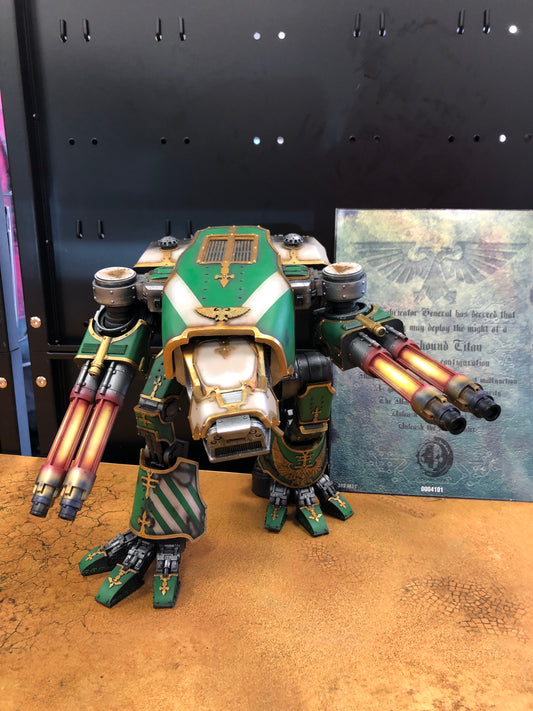 Warhound Titan Forgeworld With Cert Very Well Painted Imperial Knight Warhammer 40k