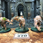 3x Rat Ogors #470 Very Well Painted Skaven AOS Warhammer 40k