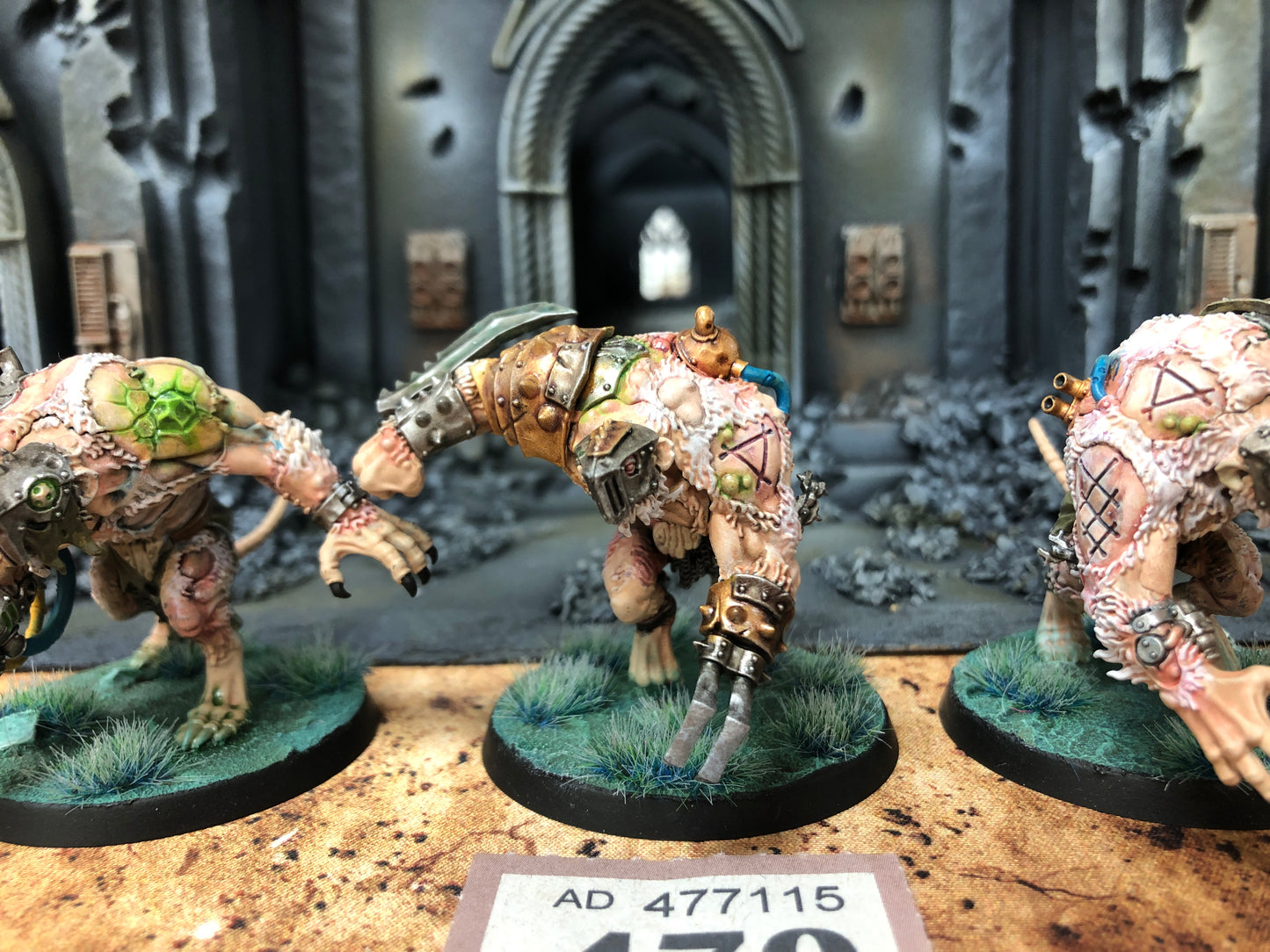 3x Rat Ogors #470 Very Well Painted Skaven AOS Warhammer 40k