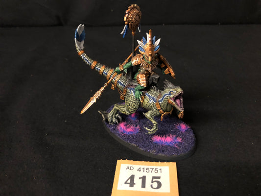 Saurus Scar-Veteran on Aggradon #415 Very Well Painted Seraphon AOS Warhammer 40k